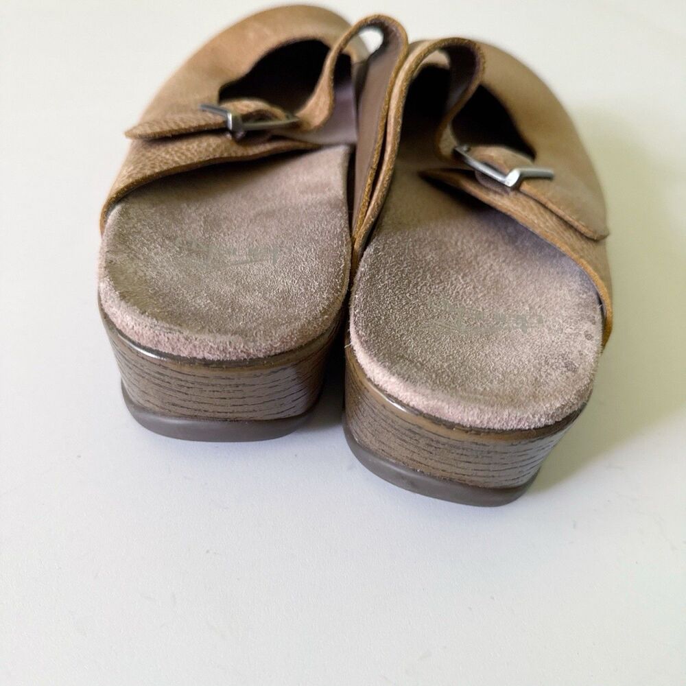 Dansko Martina Leather Mary Jane Mule Clogs Size EU 41 /US 10.5 Honey Distressed - Picture 5 of 10